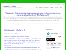 Tablet Screenshot of catatanmelura.com